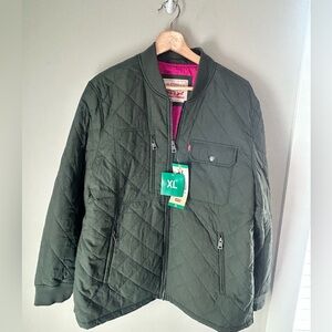Levi's Dark Green Quilted Jacket XL